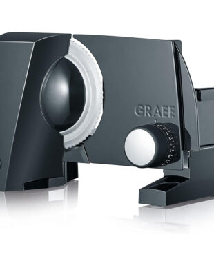 Колбасорезачка GRAEF Sliced Kitchen SKS 100, Без крак с назъбен нож, Черен